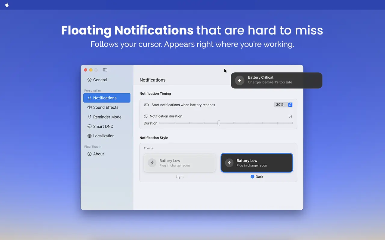 Floating Notifications